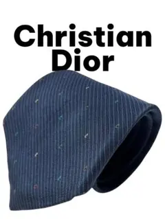 【美品】ヴィンテージChristian Dior ネクタイ ネイビー