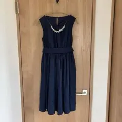 パーティドレス　ネイビー　ドレス　フォーマル