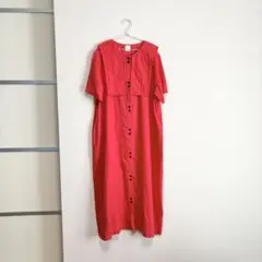 ビュルデサボン　60s フレンチリネン セーラーカラーワンピース