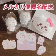 シークレットフロッキーマスコットチャーム　ヘアクリップ　ちいかわ　ハローキティ