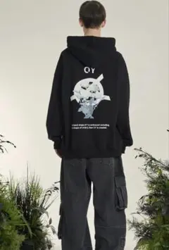 OY HOLOGRAM FLOWER HOODIE プルオーバーパーカー