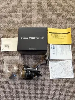 極美品】シマノ 21 ツインパワーXD 4000XG 付属品完備 PEライン付