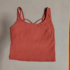 SUKALA リブ編み クロスバック ヨガトップ