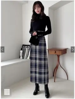 GRL tu1427 チェック柄タイトスカート　M