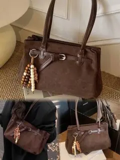 【SHEIN】ブラウン　ベルトショルダーバッグ