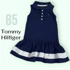 TOMMY HILFIGER ノースリーブワンピース 85cm 18M ネイビーのサムネイル
