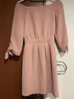 最終お値下げ！細見え！【オフショルダーにも】プロポーション ワンピース