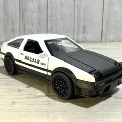 トヨタ AE86 ミニカー ホワイト/ブラック　1/36