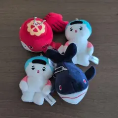 Qualia にっこりーノ 郷土玩具 ミニぬいぐるみ 4体セット