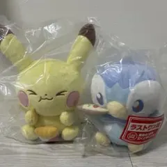 未開封 一番くじ ポケピース B賞 ポッチャマ ぬいぐるみ ポケモン タグ