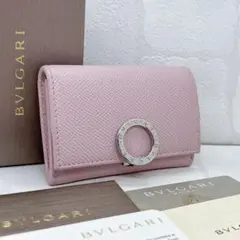 ブルガリ BVLGARI ロゴクリップ コインケース RFID内蔵 ピンク 箱付
