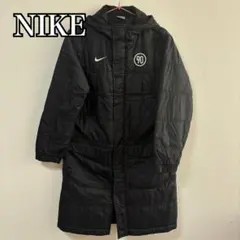 【美品】NIKE フード付きブラックベンチコート 160 L