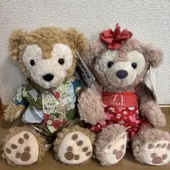 アウラニディズニー　ダッフィー&シェリーメイ　ぬいぐるみセット