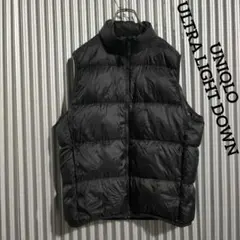 ユニクロ ウルトラライトダウンベスト/ワイドキルト 黒 ブラック.
