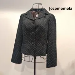 Jocomomola ブラック×ベージュ ドット柄 ジャケット　size42