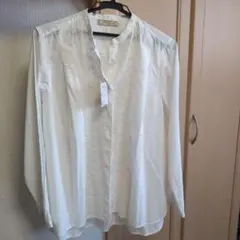 CROCODILE 刺繍入り長袖シャツ ホワイトのサムネイル