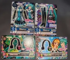 アイカツ　初音ミクコラボ 「雪ミク」（プロモ）+初音ミクコーデ　計４枚