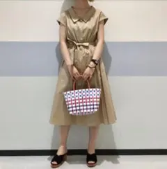 RayBEAMS ワイドオープンカラーワンピースのサムネイル
