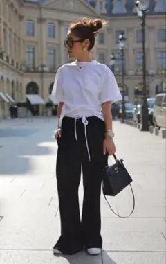 gypsohila ドッキングライトパンツ ブラック