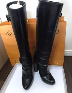 ルイヴィトン　ブーツ　レディース　34 美品　希少サイズ　黒