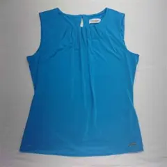 ★Calvin Klein ノースリーブブラウス ブルー系 S