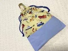 体操服袋入園入学車お着替え袋パトカー消防車給食着袋男の子ハンドメイド