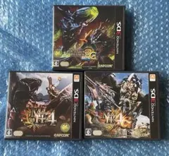 光*タ様 7b動作確認済❗️モンスターハンター 3DS 3本セット