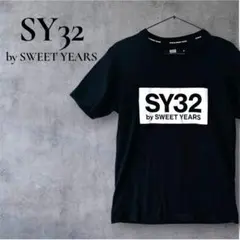 【美品 / SY32 by SWEET YEARS】ロゴTシャツ M ブラックのサムネイル