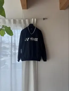 YONEX 黒 長袖 Vネック ウェア