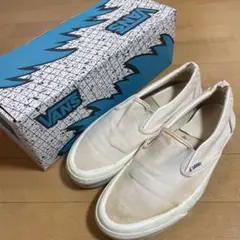 s*1様 USA製 VANS スリッポン 白 ビンテージ