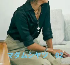 MADISON BLUE ネイビー 長袖シャツ 02　MADAME シャツのサムネイル