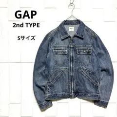 希少 GAP 2nd タイプ 短丈 デニム ジャケット IDEAL zip S