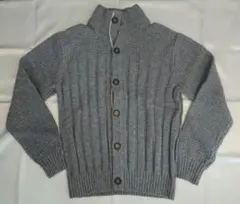 DoCLASSE ワッフル リブ ハイネック カーディガン