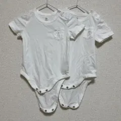 babyGAP 12-18ヶ月　半袖ロンパース2枚セット　白　ホワイト