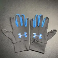 Under Armour キッズ手袋 ブラック/ブルー