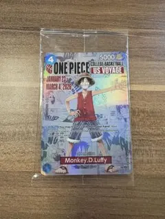 【PSA10】バスケ モンキー D ルフィ ワンピースカード 大学 USA ③ PSA10】モンキー・D・ルフィ：P (開封済) [P-055]【英語版
