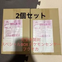 《新品未開封》スペシャルBOX ポケモンセンターフクオカ2個セット