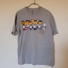 PEANUTS スヌーピー 半袖Tシャツ グレー