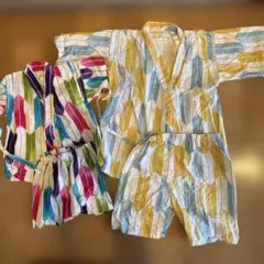 甚平セット　兄妹　120 80セット