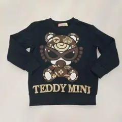テディミニ トレーナー 100cm 黒 ヒスミニ