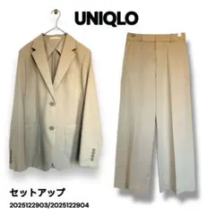 ま*る様 セットアップ UNIQLO感動リラックスフィットジャケット&ワイドパン