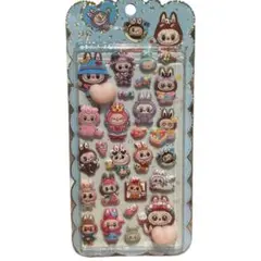 【24】新品 ラブブ　3D 立体　ぷくぷく　シール　おしりシール