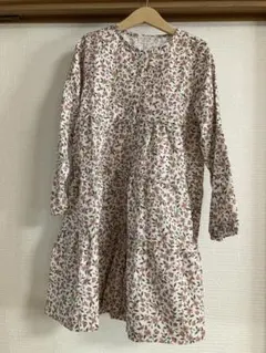 La poche biscuit 花柄 長袖チュニックワンピース 130cm