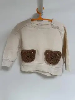 futafuta クマ　トレーナー 長袖