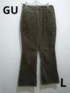 GU コーデュロイ フレアパンツ Lサイズ