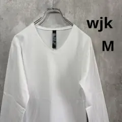 【新品定価1万】wjk ダブルジェイケイ Vネック カットソー　長袖　Mのサムネイル