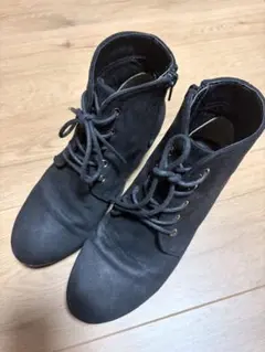 ブラック　ショート　ブーツ　21cm