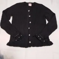 Barbie ブラック カーディガン 140A