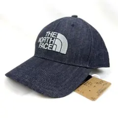 【新品未使用】ノースフェイス デニム ベースボールキャップ ロゴ インディゴ