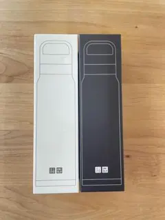 新品未使用　UNIQLO感謝祭　ノベルティ　ステンレスボトル　オフホワイト　黒